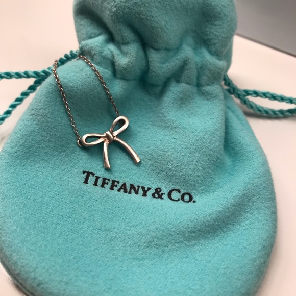 Tiffany & Co. Jewelry - Tiffany’s retired silver bow necklace - rare